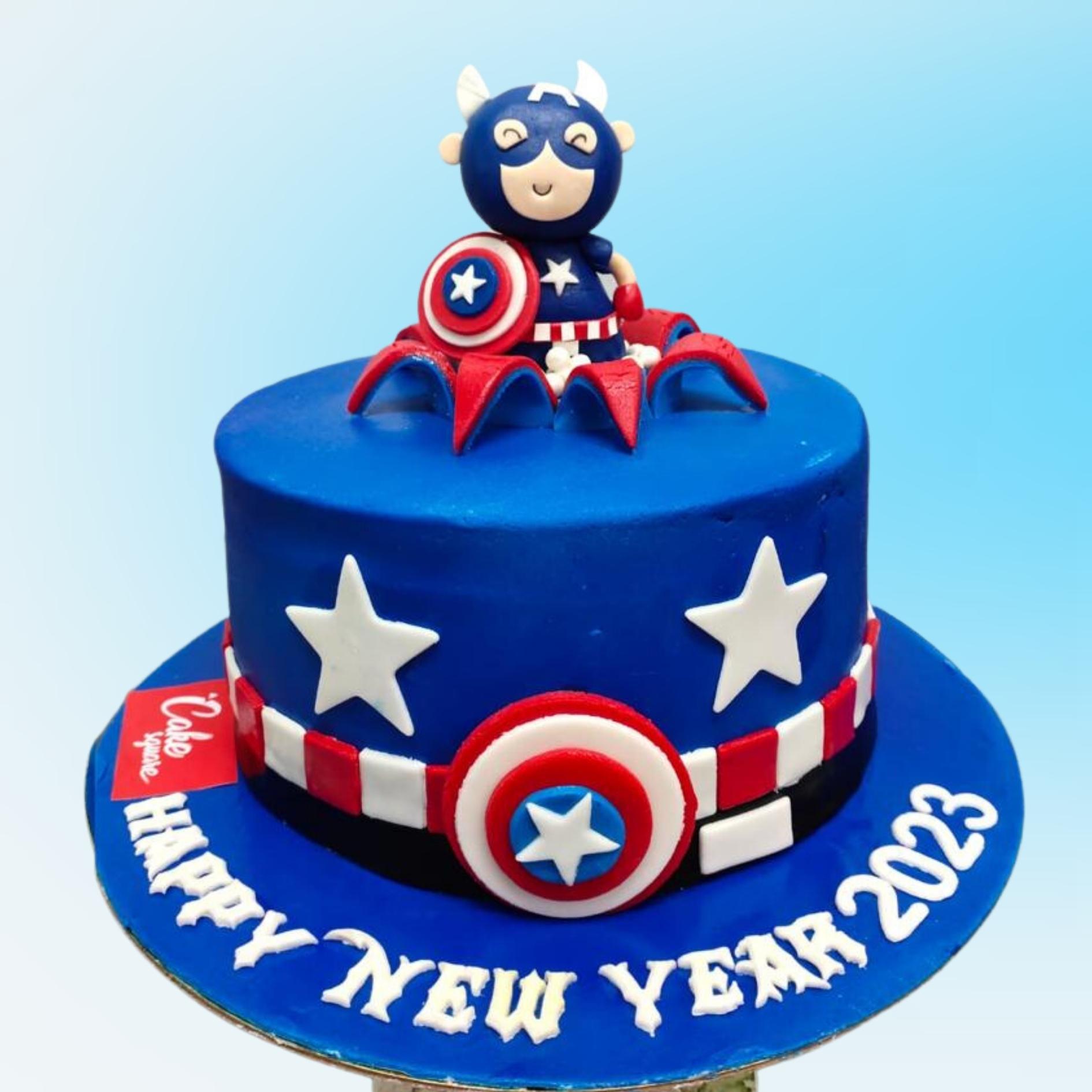 Captain Marvel Avengers Edible Cake Image Cake Topper – Cakes For Cures