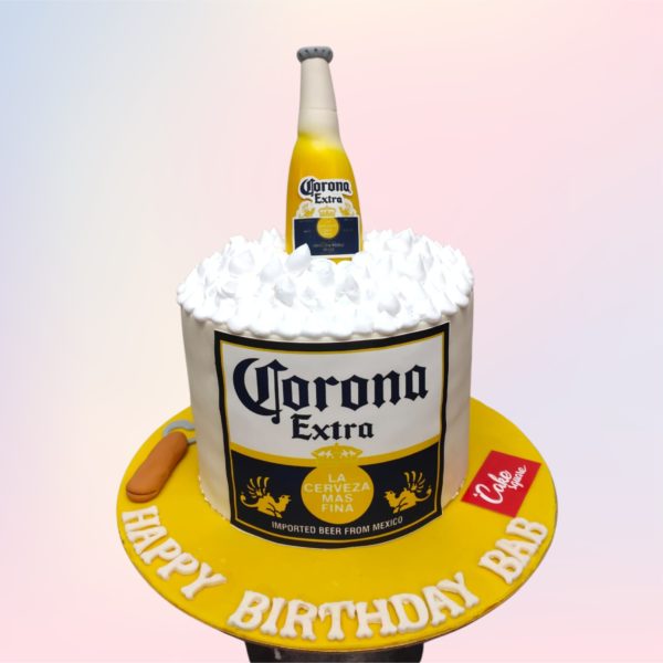 Corona Beer Adult Theme Cake