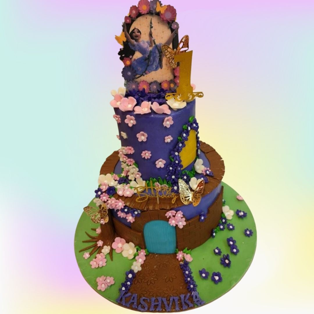 ENCANTO ISABELA FLOWER BIRTHDAY THEME CAKE