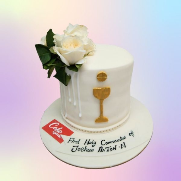 FIRST HOLY COMMUNION THEME CAKE