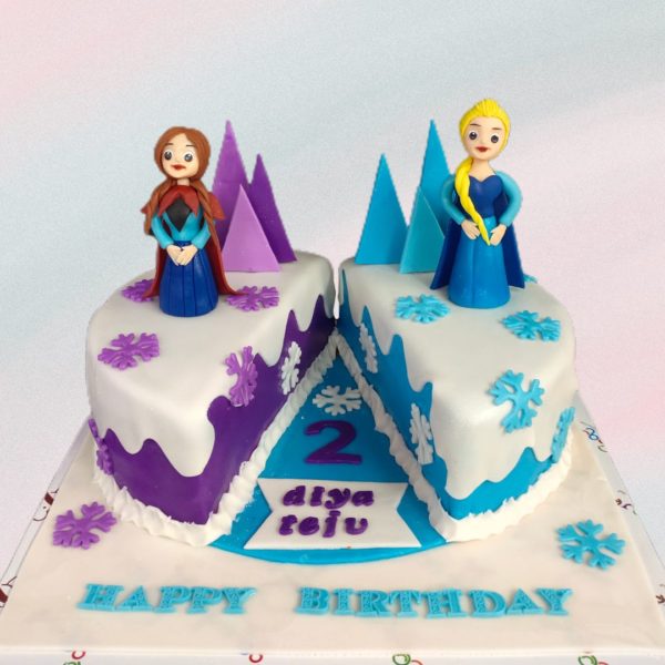 Frozen Theme Cake 29/ Three Tier Birthday Cakes/ First Birthday Cakes