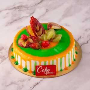 Fresh-apple-mango-birthday-cake-1