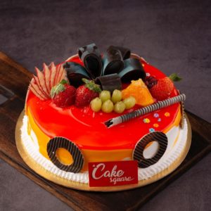 Fruity-mango-Strawberry-cake