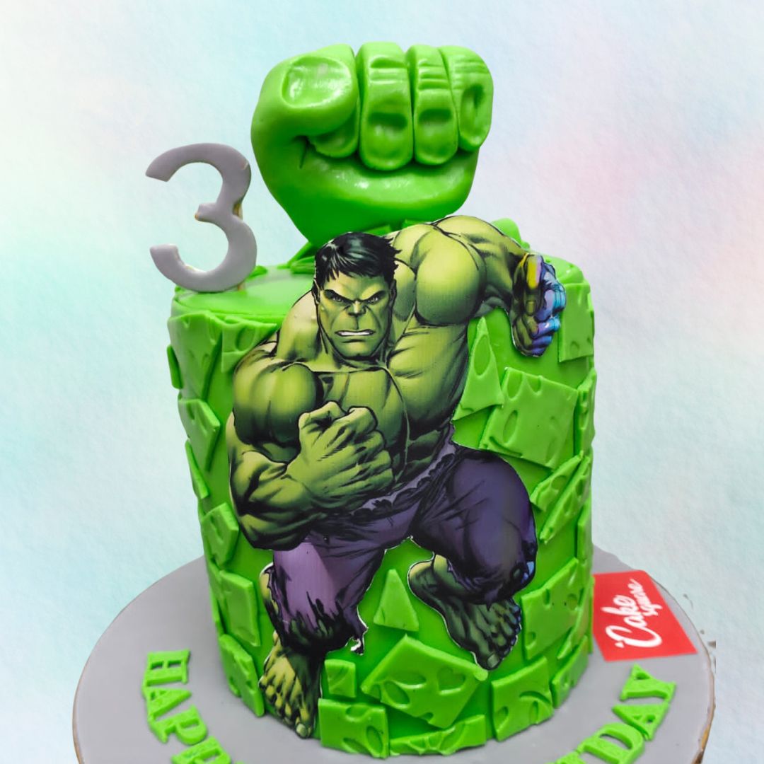 The Hulk birthday cake | Design was brought in by client, by… | Flickr