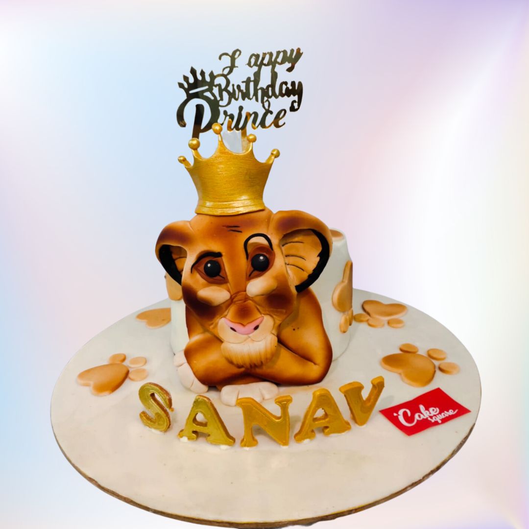 Lion King Boys Birthday Cake - Cake Square Chennai | Cake Shop in Chennai