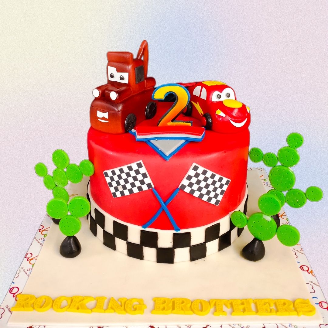 Animal Theme Car Cake Delivery in Kanpur