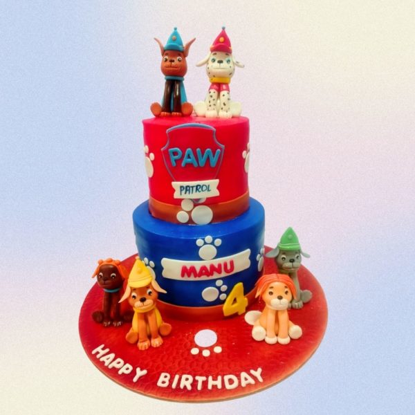 PAW PATROL DOGS BIRTHDAY THEME CAKE
