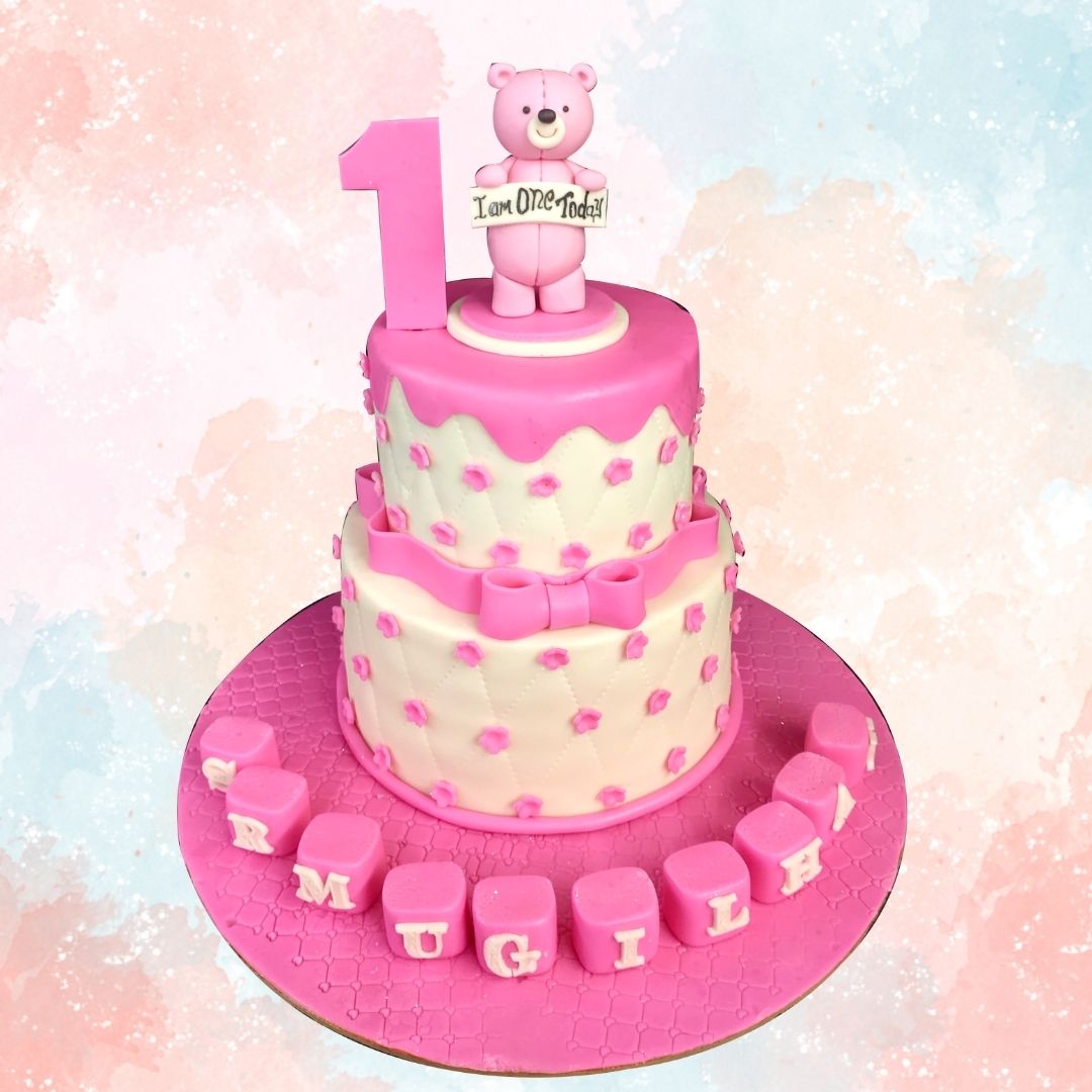 1st Birthday Cake Girl - B0828 – Circo's Pastry Shop