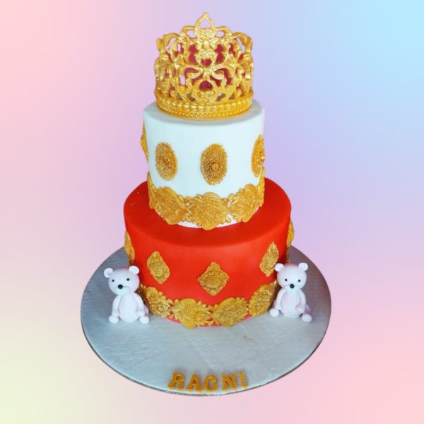 RED-GOLD-CROWN-PRINCE-THEME-BIRTHDAY-CAK