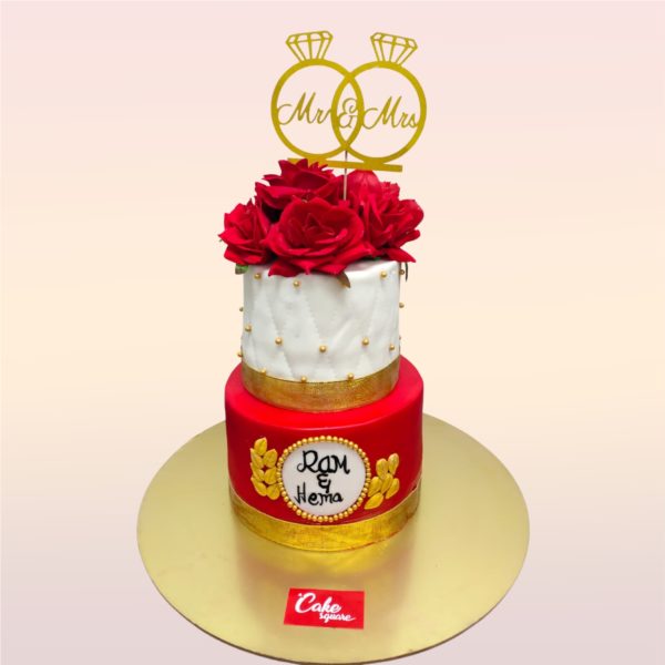 Ring Theme Wedding Cake/ Engagement Cake 69