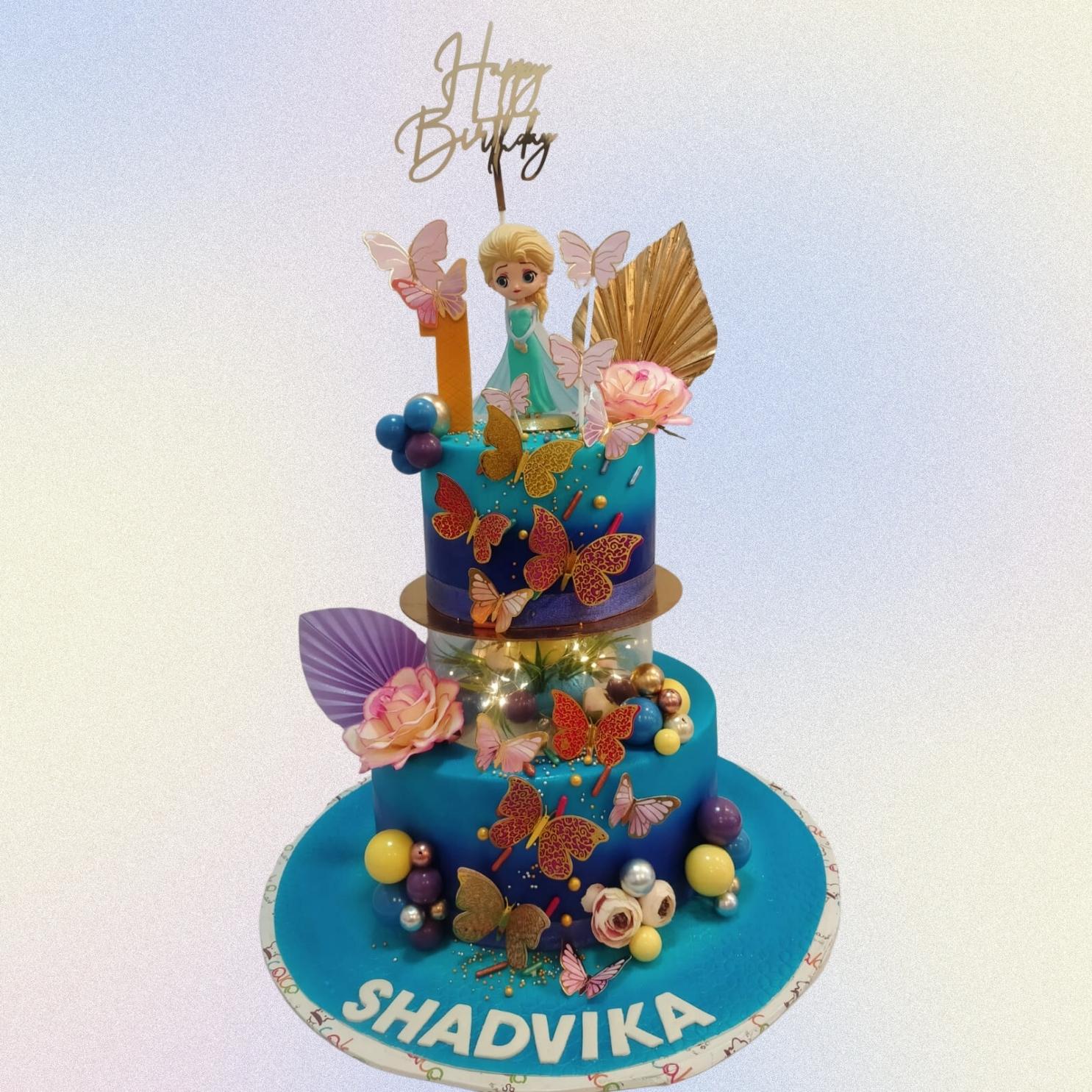 An Elsa cake I made for a little girls birthday❄️ : r/disney-happymobile.vn
