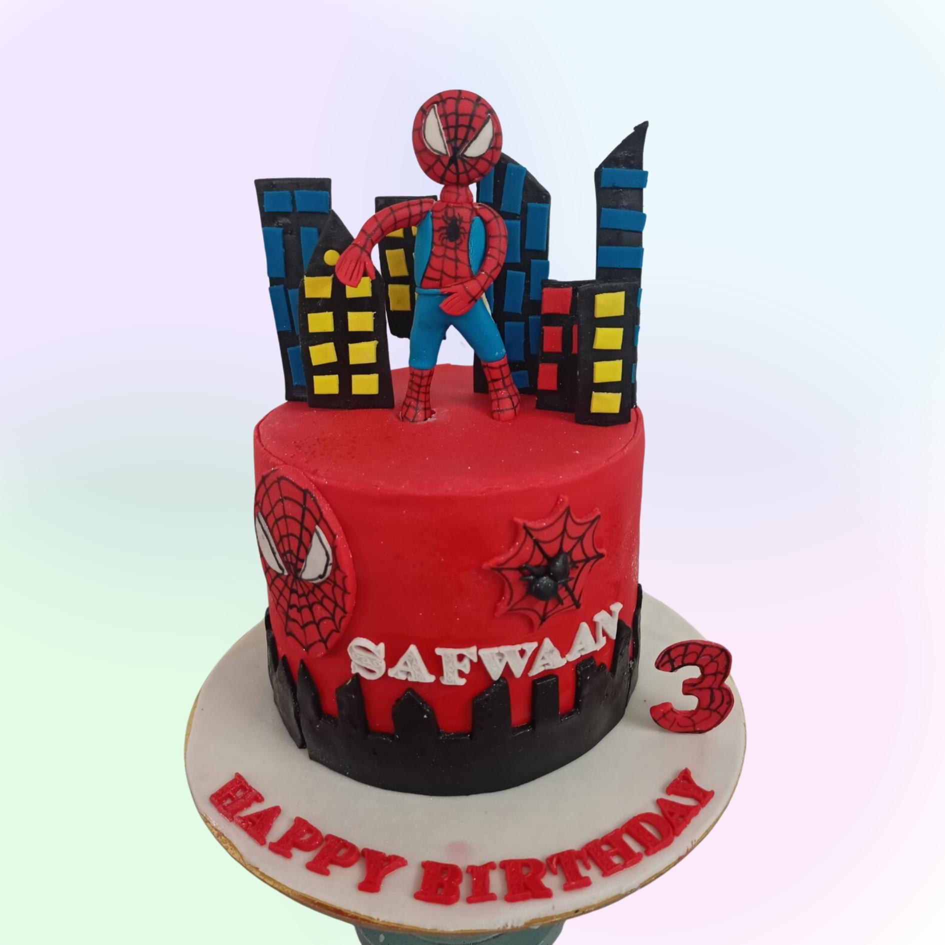 Order Spiderman 2 Tier Cake | Affordable Price in the Market-mncb.edu.vn