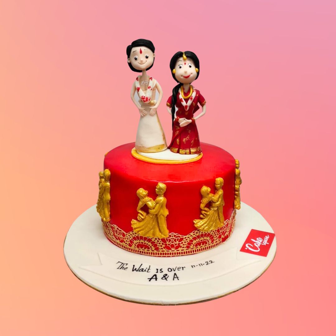 Symbol of Love: Wedding Couple Cake | Doorstep Cake