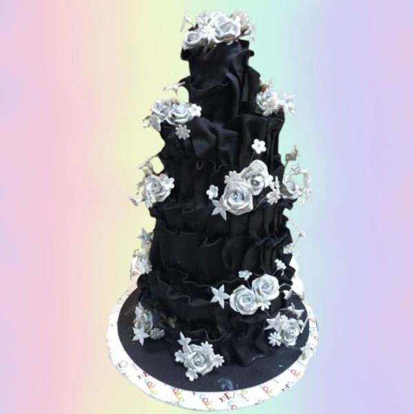 Black Beauty Wedding Cake