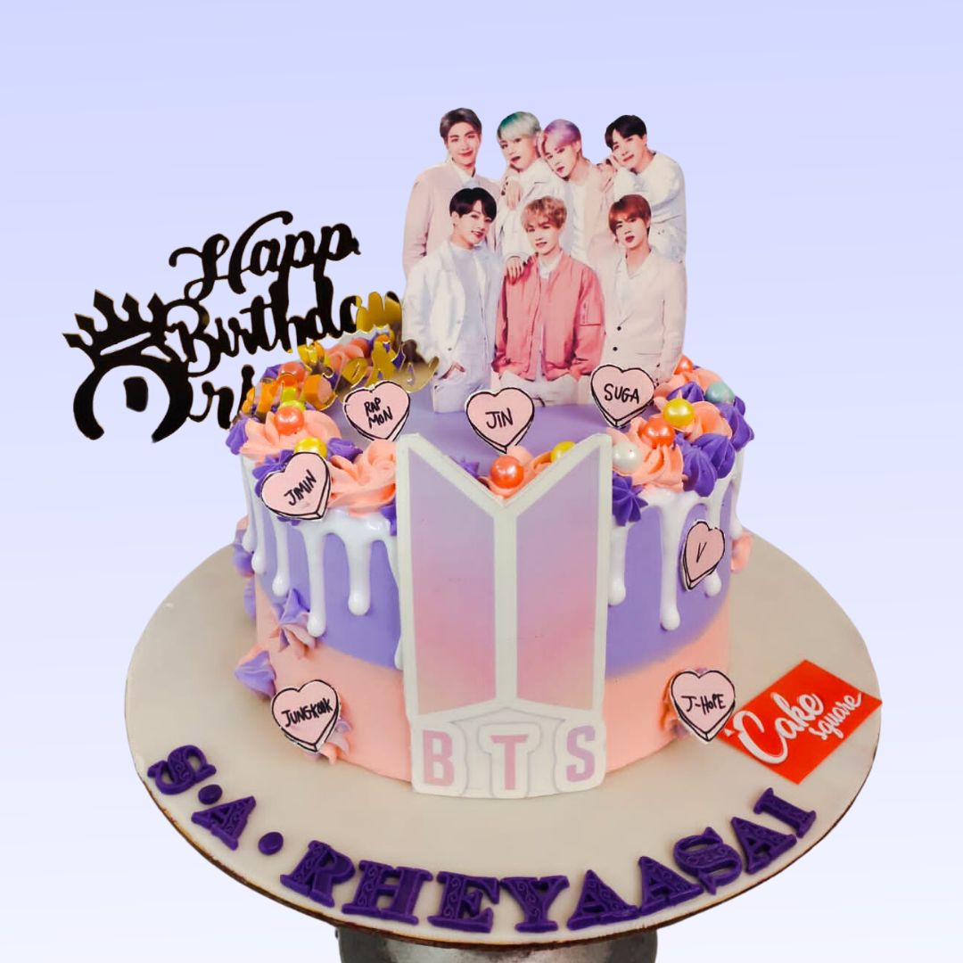 Chef's Marché BTS theme Birthday Cake Topper | 5 Pcs Set | Cupcake Toppers  for Boy's, Friends, Brother, Bday Decorations Items/Cake Accessories,  Cards, Tags | Cake Not Included : Amazon.in: Toys & Games