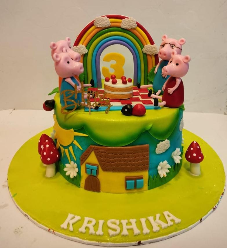 Peppa Pig Theme Cake – Cakes All The Way-sonthuy.vn