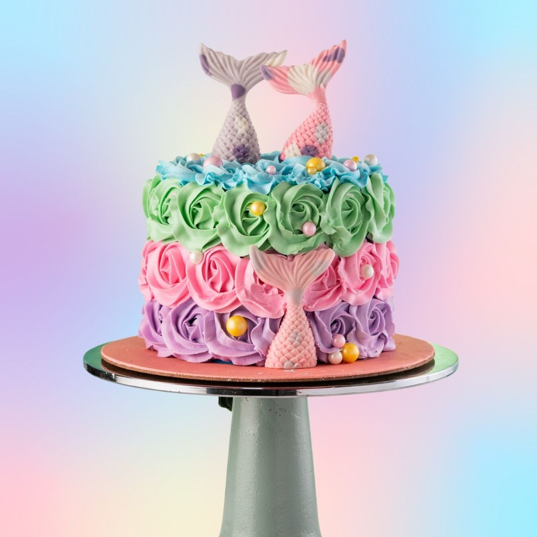 Ruffle Theme Cake/ Pastel Colour Cake/ Birthday Cakes For Lovers