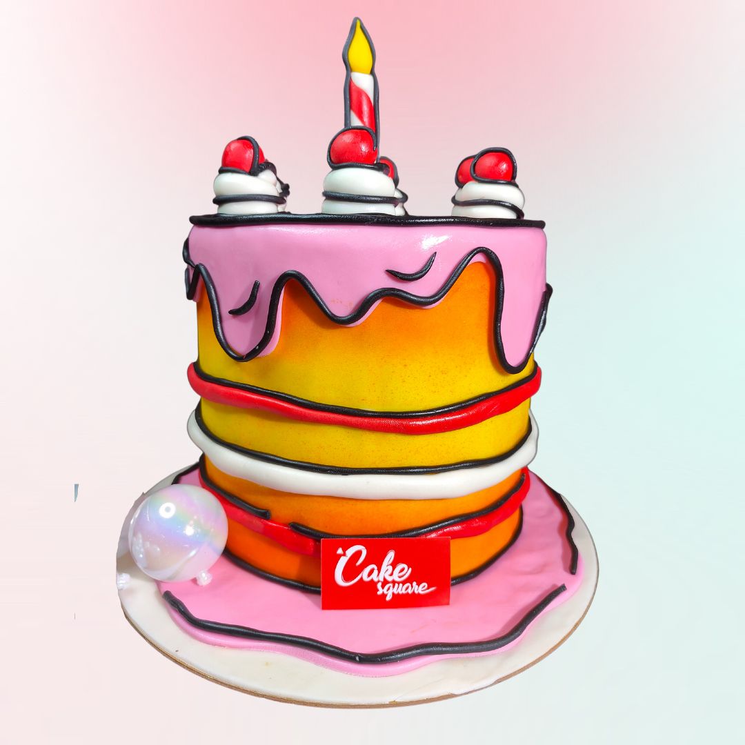 Cartoon-design-birthday-cake