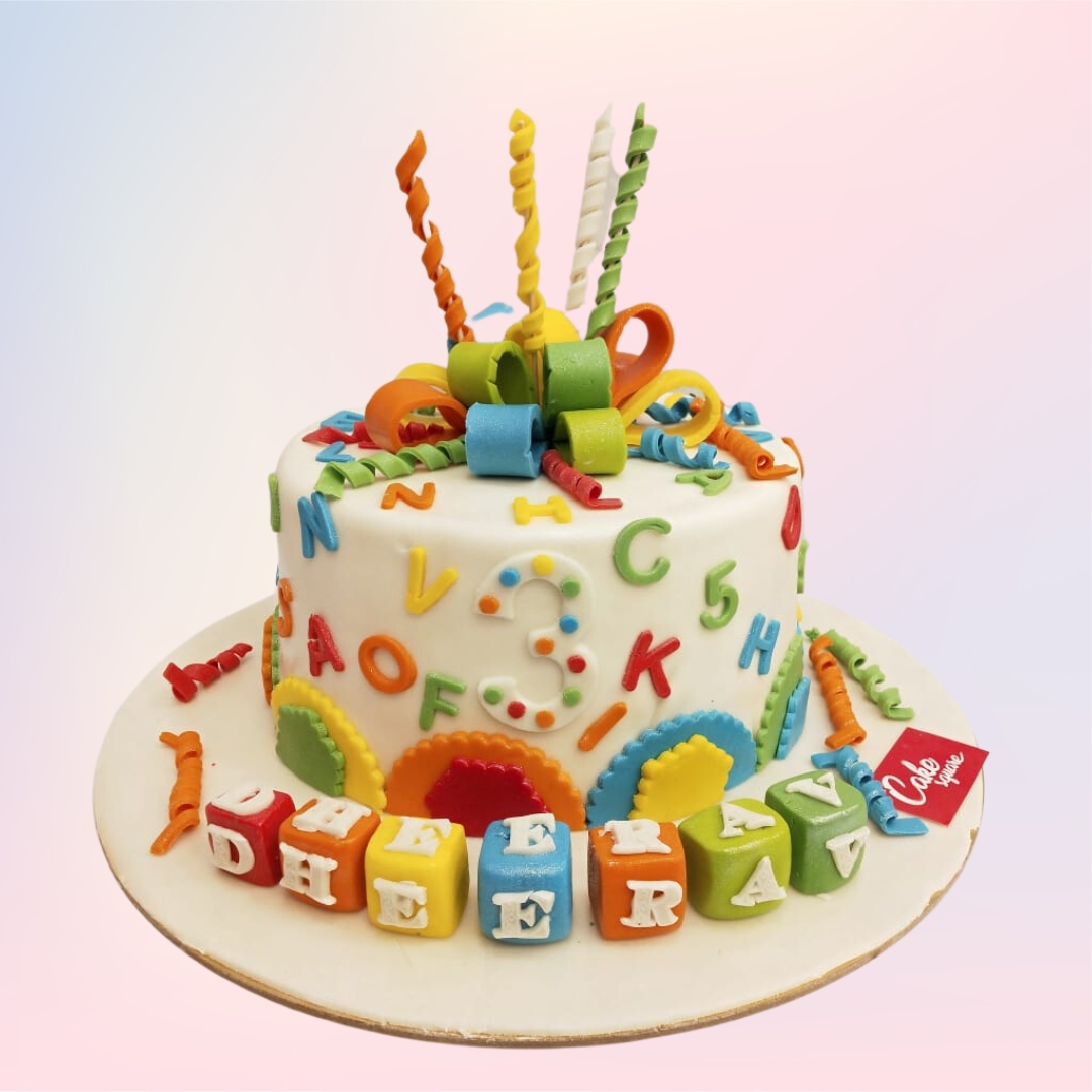 ABC Cake Topper Set Edible Fondant Letters Cake Topper Happy - Etsy Denmark