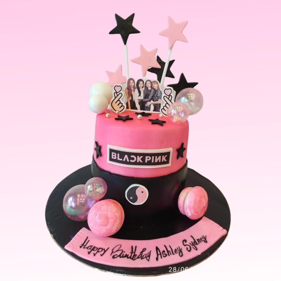 829) Blackpink BTS Combined Theme Cake | puffsncakes.com-sgquangbinhtourist.com.vn