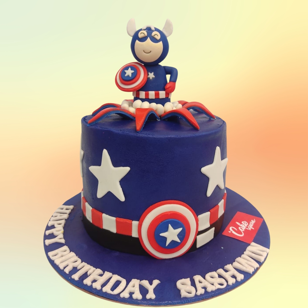 Cool Captain America Cake and Cupcakes - Between The Pages Blog