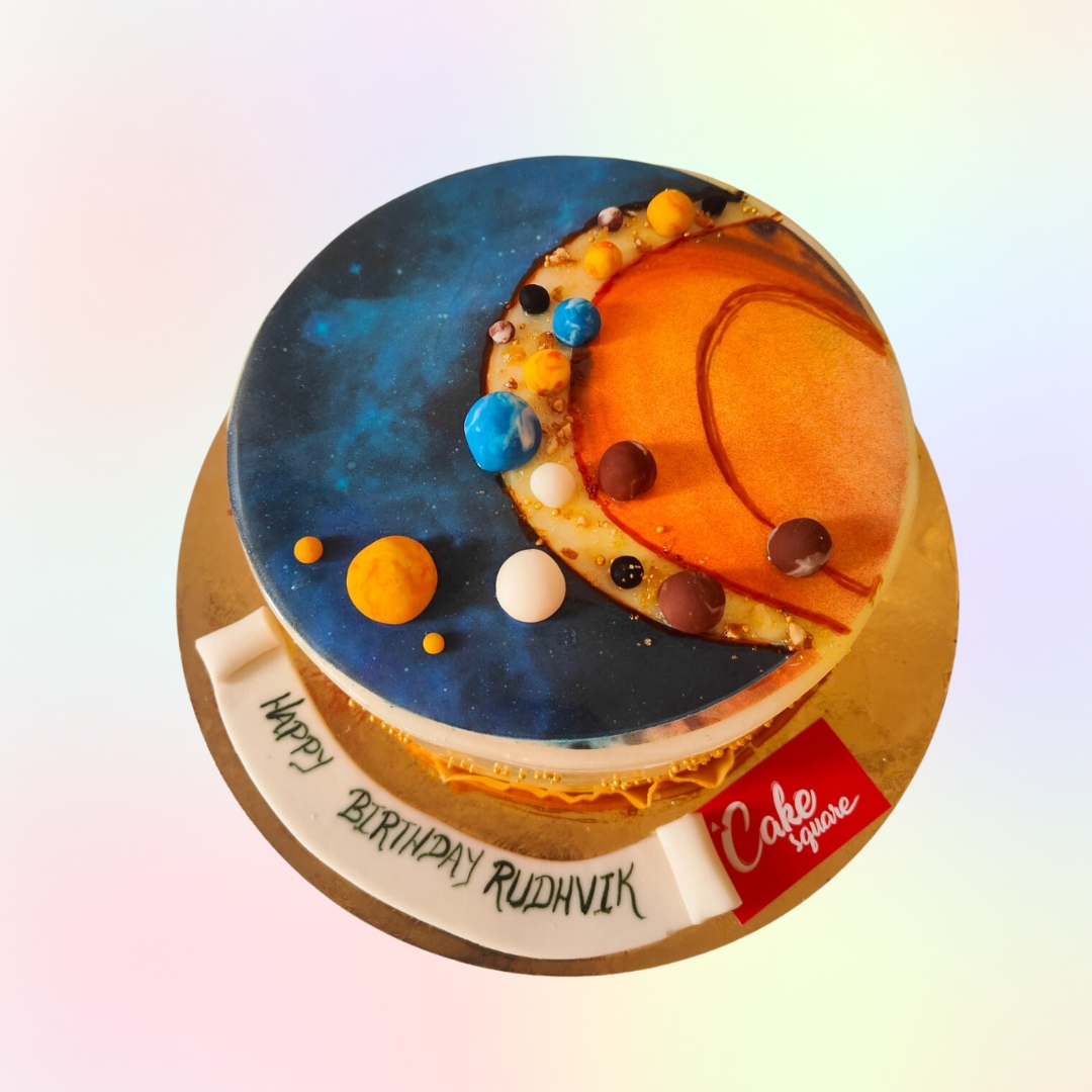 Amazon.com: Happy Birthday Acrylic Cake Toppers for Outer Space Theme  Birthday Party Decorations, Rocket Galaxy Planet Cake Toppers for Kids  (Gold) : Grocery & Gourmet Food