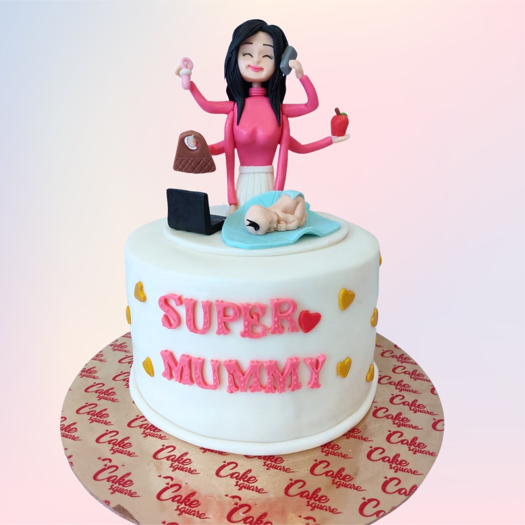 Order Super Duper Mom Cake Online, Price Rs.999 | FlowerAura
