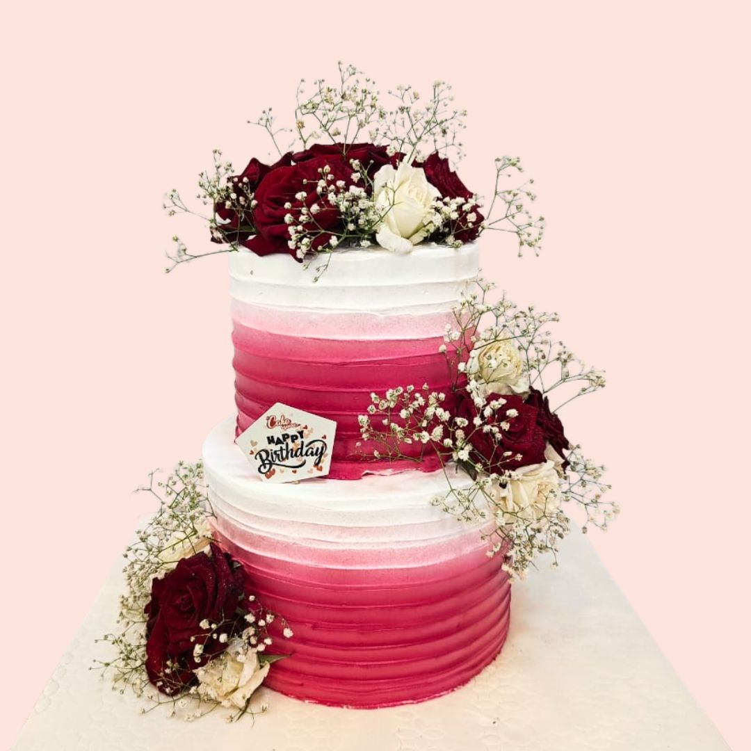 Premium two tier wedding cake Engagement Cake